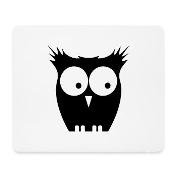 Owl - Mouse Pad (horizontal) - white - Front