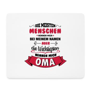 Beim Namen nennen - Oma - Mousepad (Querformat) - Weiß - Vorne