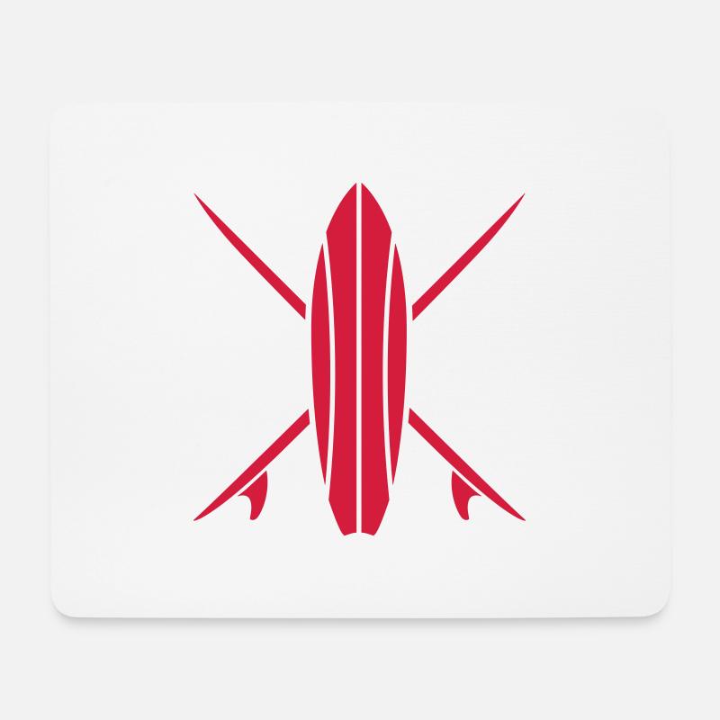 Surfboard Design - Mousepad (Querformat) - Weiß