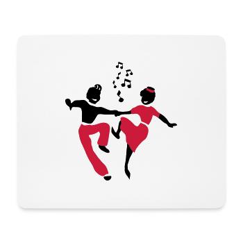 Dance by Patjila - Tapis de souris (format paysage) - blanc - Devant