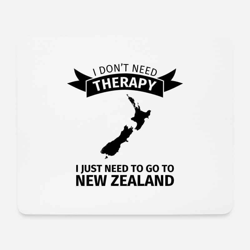 Neuseeland - Mousepad (Querformat) - Weiß