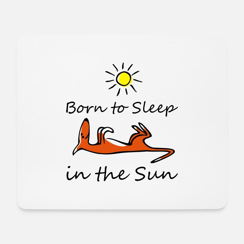 Born to sleep in the sun - Mousepad (Querformat) - Weiß