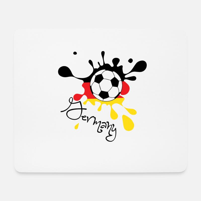 Fußball Deutschland WM WM WM - Mousepad (Querformat) - Weiß