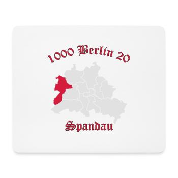 1000 Berlin 20 - Berlin Spandau (vector) - Mouse Pad (horizontal) - white - Front