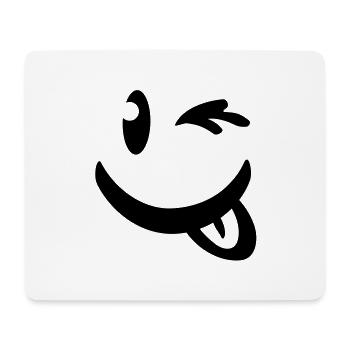 smiley_illu_c1 - Mousepad (Querformat) - Weiß - Vorne