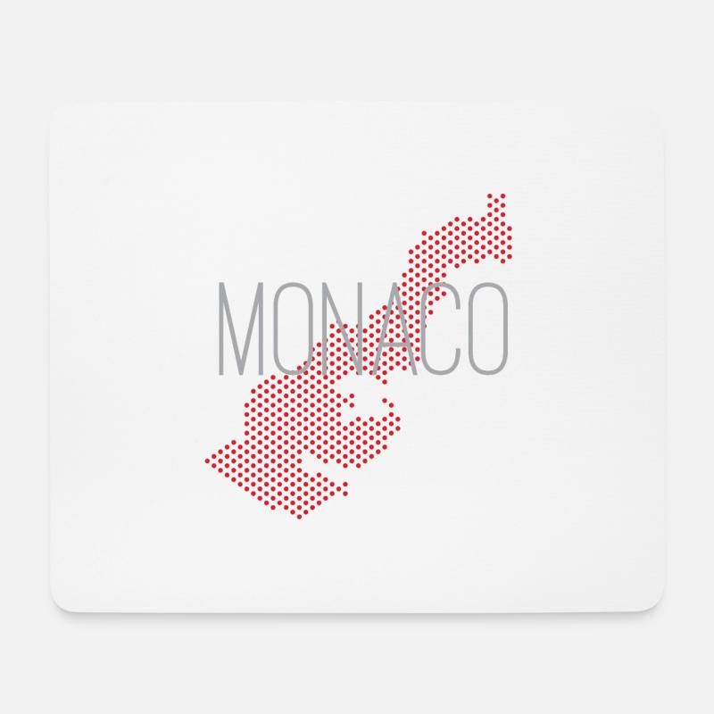 Monaco Monte Carlo Design Shirt Geschenk - Mousepad (Querformat) - Weiß