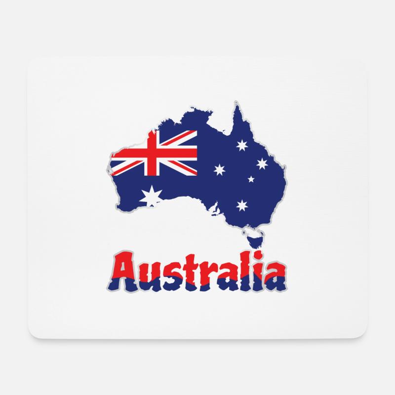 AUSTRALIA - Mouse Pad (horizontal) - white