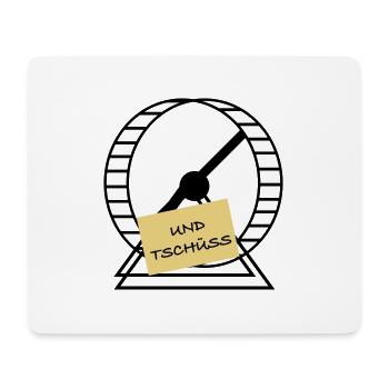 Und Tschüss - Mousepad (Querformat) - Weiß - Vorne