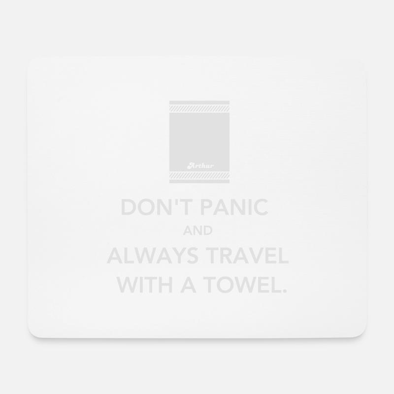 Don't panic - Mouse Pad (horizontal) - white