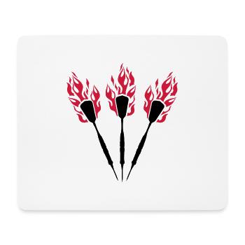dart_fire_tj2 - Tapis de souris (format paysage) - blanc - Devant