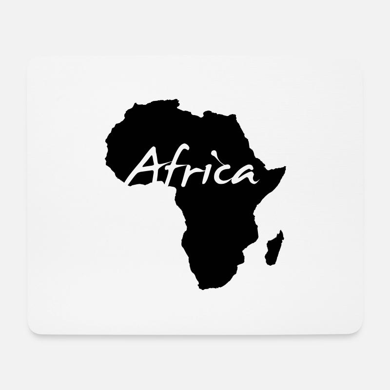 Afrika Kontinent Wildnis Safari wilde Tiere Reggae - Mousepad (Querformat) - Weiß
