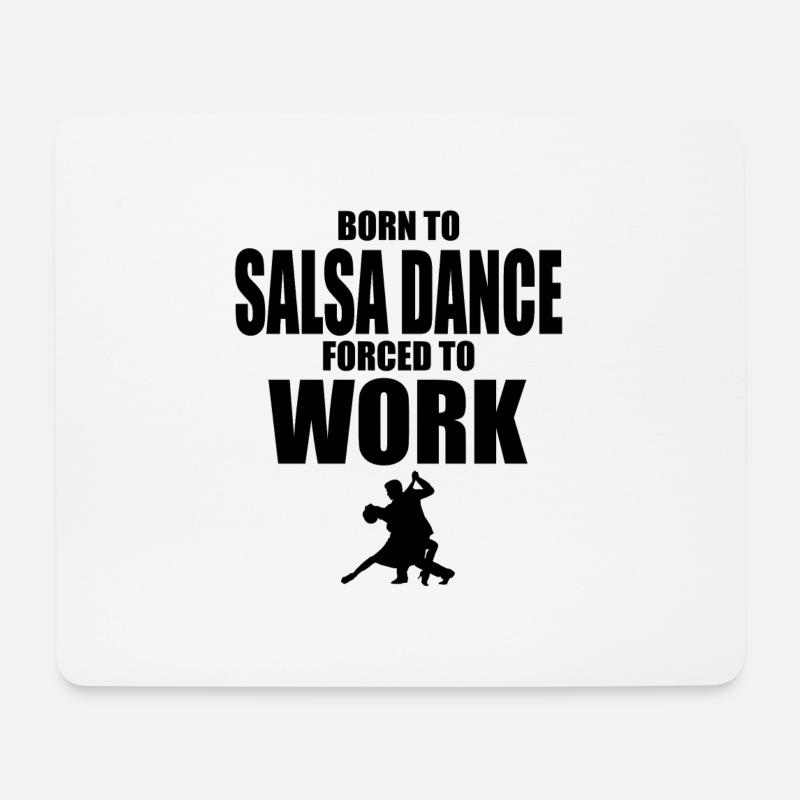 lustiges Salsa Täner Shirt - Mousepad (Querformat) - Weiß