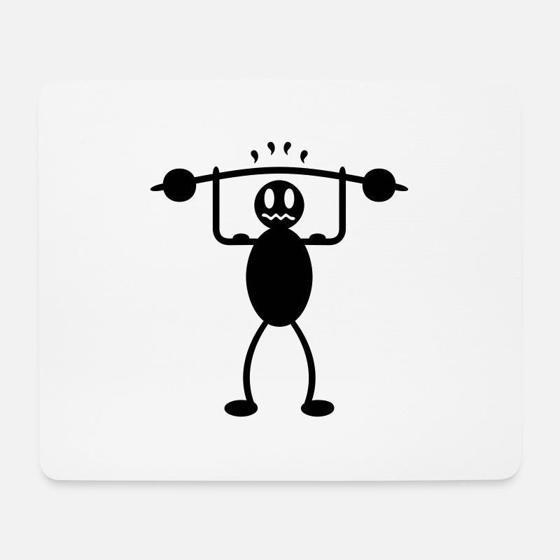 kraftsport 1 v - Mousepad (Querformat) - Weiß