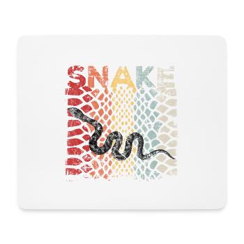 Snake Pattern Vintage Corn Snake Animal Gift - Mouse Pad (horizontal) - white - Front