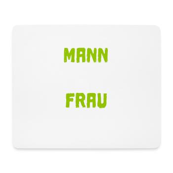 Mann mit Grill sucht Frau mit Kohle in grün - Mousepad (Querformat) - Weiß - Vorne