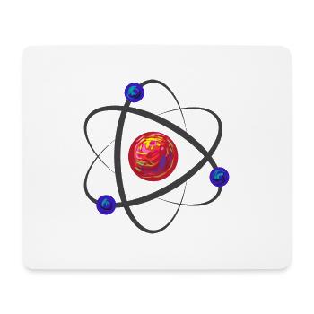 Proton Atom - Mousepad (Querformat) - Weiß - Vorne