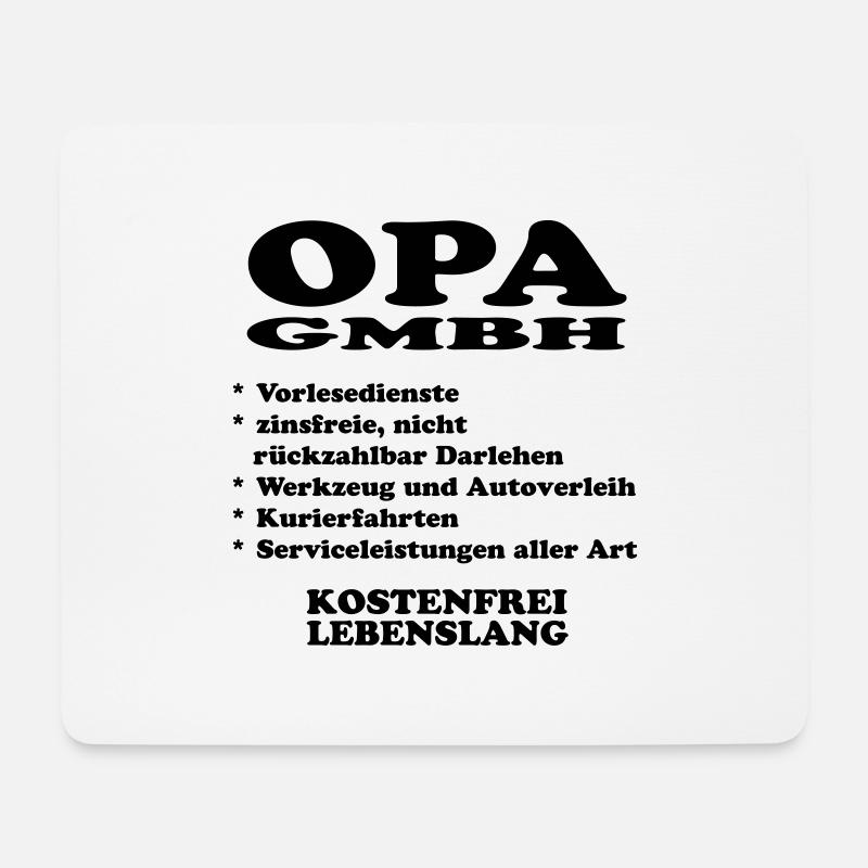 Opa GMBH - Mousepad (Querformat) - Weiß