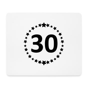 30 / / Thirty / / Thirtieth / / Anniversary / / - Mouse Pad (horizontal) - white - Front