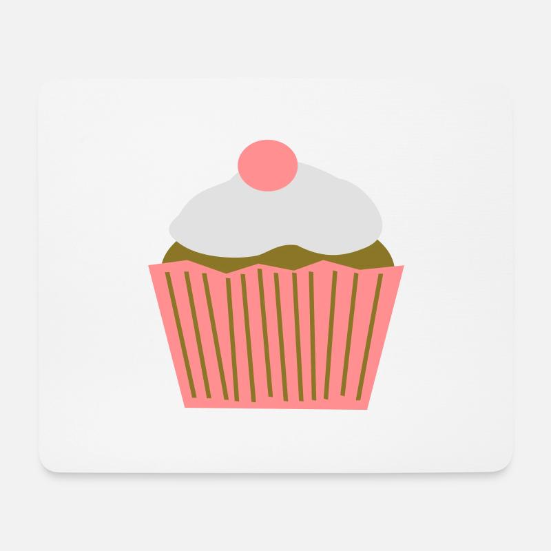 Cupcake - Mousepad (Querformat) - Weiß