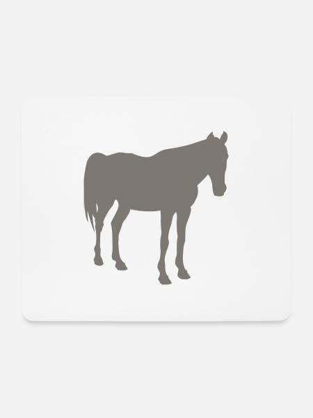 horse - Mouse Pad (horizontal) - white