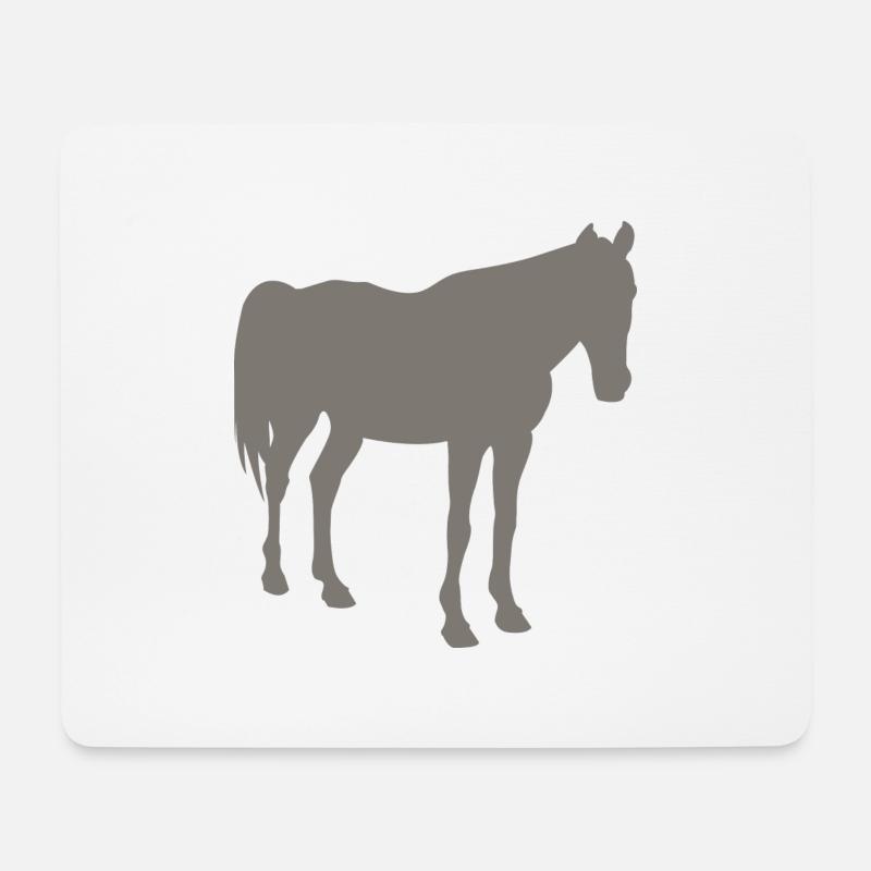 horse - Mouse Pad (horizontal) - white