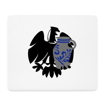 Adler & Bembel - Mousepad (Querformat) - Weiß - Vorne