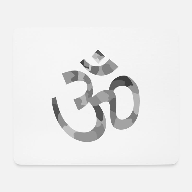 Yoga sign - Mousepad (Querformat) - Weiß