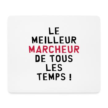 Course à pied / Marche / Marcheur / Running / Run - Tapis de souris (format paysage) - blanc - Devant