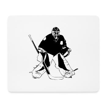 Hockey Keeper - Mousepad (Querformat) - Weiß - Vorne