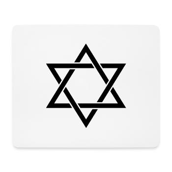 Hexagramm - Mousepad (Querformat) - Weiß - Vorne
