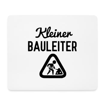 Kleiner Bauleiter - Mousepad (Querformat) - Weiß - Vorne