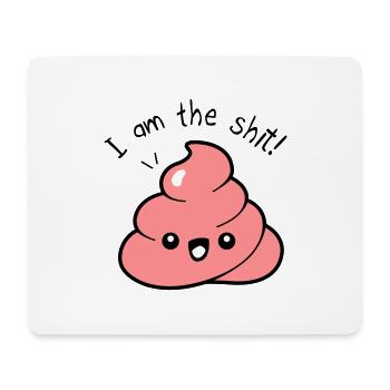 Quote quote i am the shit - Mouse Pad (horizontal) - white - Front