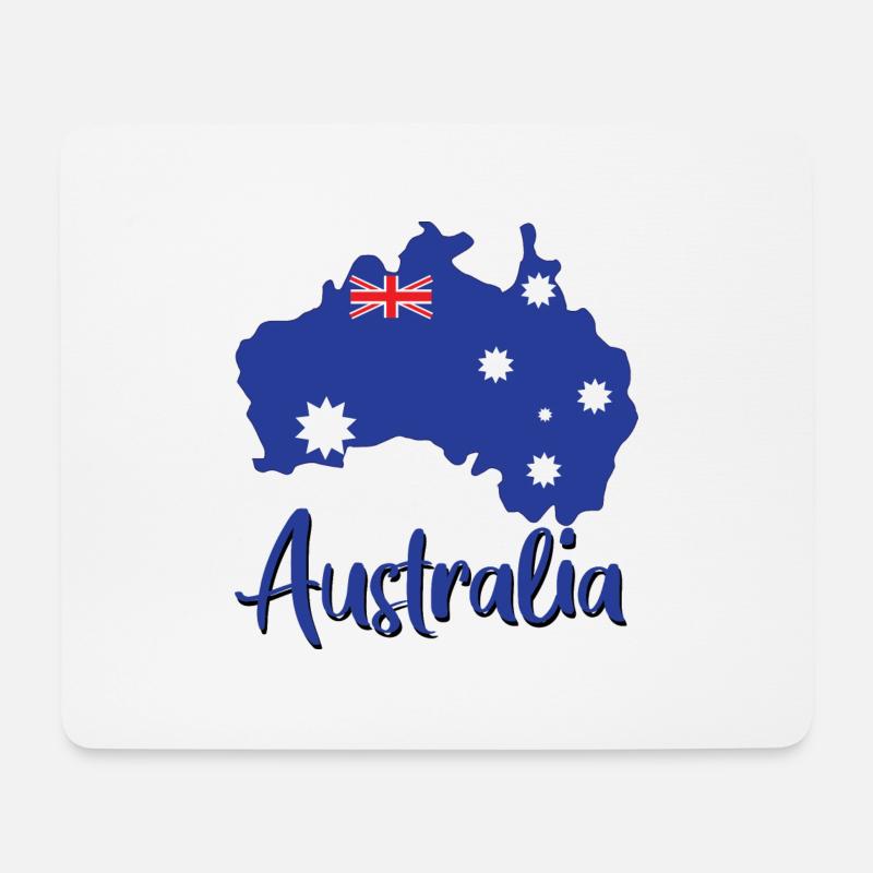 Australien - Mousepad (Querformat) - Weiß