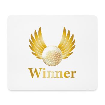 Golf Sieger Golfball Platz Geschenk Trophäe Sport - Mousepad (Querformat) - Weiß - Vorne
