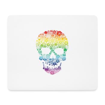 Skull colors - Mouse Pad (horizontal) - white - Front