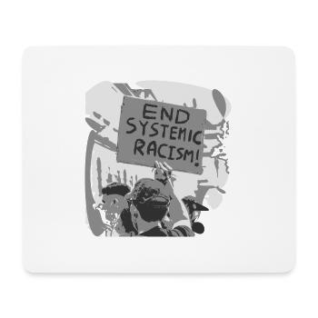 Gegen Rassismus, Anti Rassismus, Demonstration - Mousepad (Querformat) - Weiß - Vorne