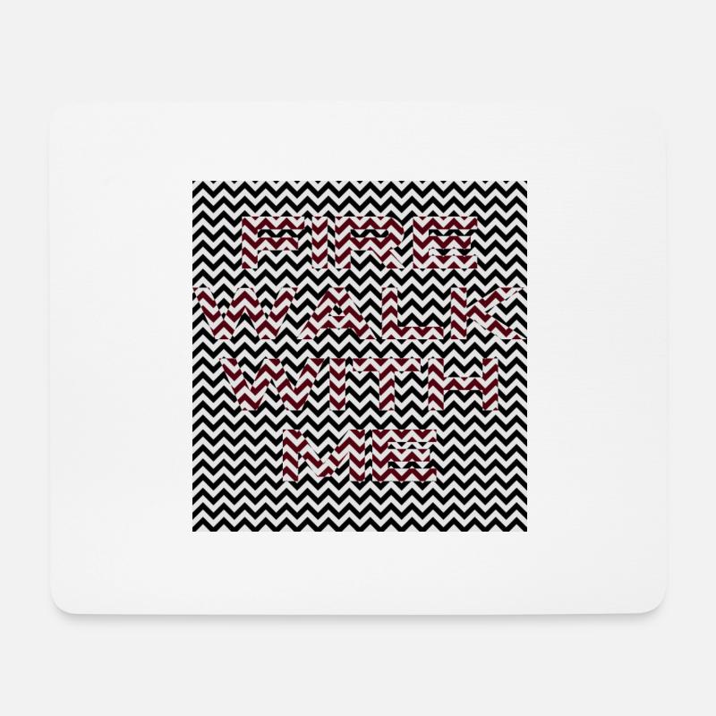 Fire walk with me - Mousepad (Querformat) - Weiß