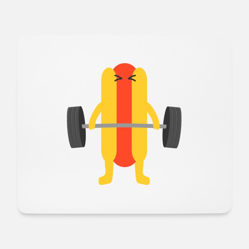 Fitness - Mousepad (Querformat) - Weiß