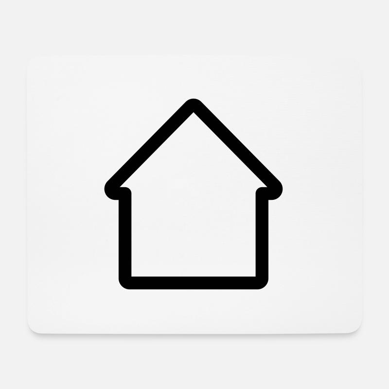 Haus/Home-Symbolsymbol - Mousepad (Querformat) - Weiß