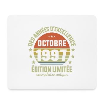 Anniversaire Millésime Fabriqué en Octobre 1997 - Tapis de souris (format paysage) - blanc - Devant