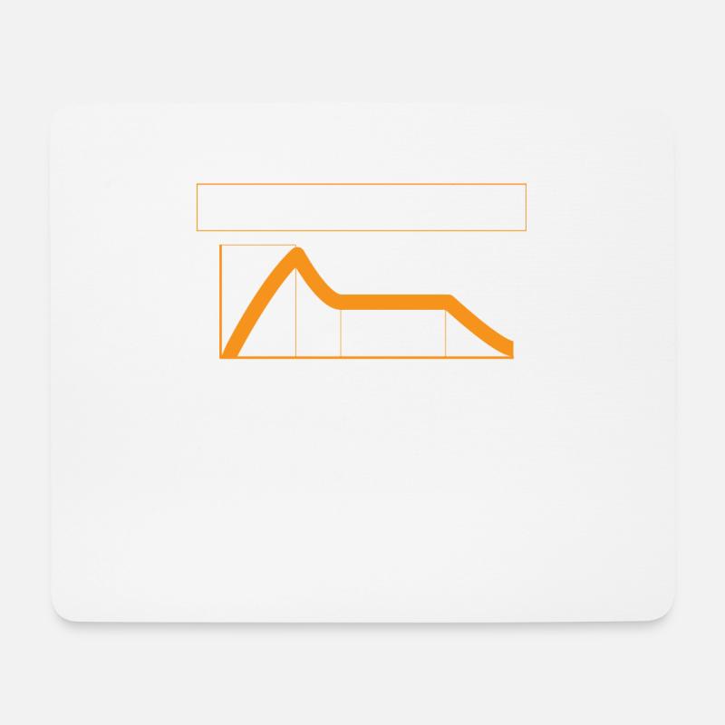 ADSR Modular Techno Festival Nerd Synthesizer - Mousepad (Querformat) - Weiß