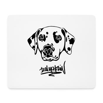 DALMATAINwhitehead text - Mousepad (Querformat) - Weiß - Vorne