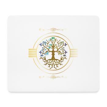 BAUM DES LEBENS by The Manzanita´s - Mousepad (Querformat) - Weiß - Vorne