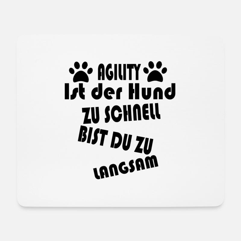 Dog dog agility - Mouse Pad (horizontal) - white