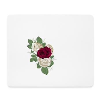 letter C flowery - Mouse Pad (horizontal) - white - Front