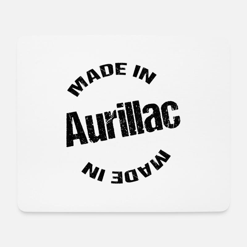 Made in Aurillac - Mouse Pad (horizontal) - white