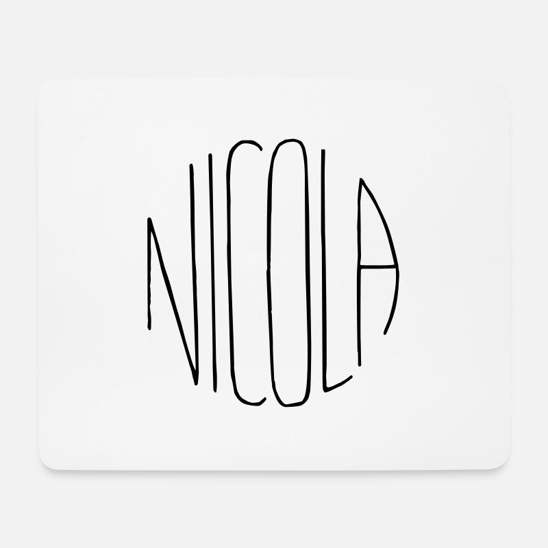 Nicola Gift - Mouse Pad (horizontal) - white