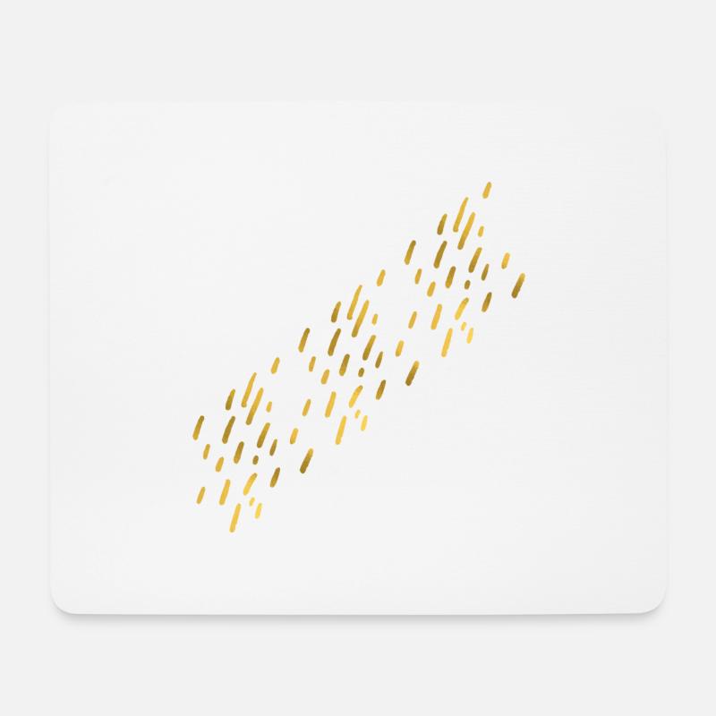 gold rain, gold, goldener regen, coole idee - Mousepad (Querformat) - Weiß
