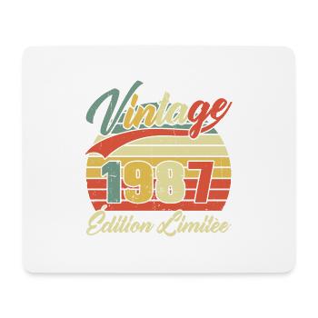 Cadeau D'anniversaire Vintage 1987 Édition Limitée - Tapis de souris (format paysage) - blanc - Devant
