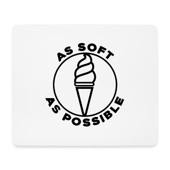 softeis in der waffel naschkatze nice ice soft - Mousepad (Querformat) - Weiß - Vorne